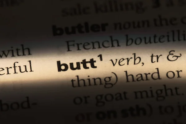 Butt Word Dictionary Butt Concept — Stock Photo, Image