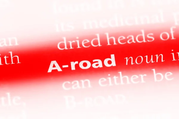 Uma Palavra Chave Num Dicionário Conceito Road — Fotografia de Stock