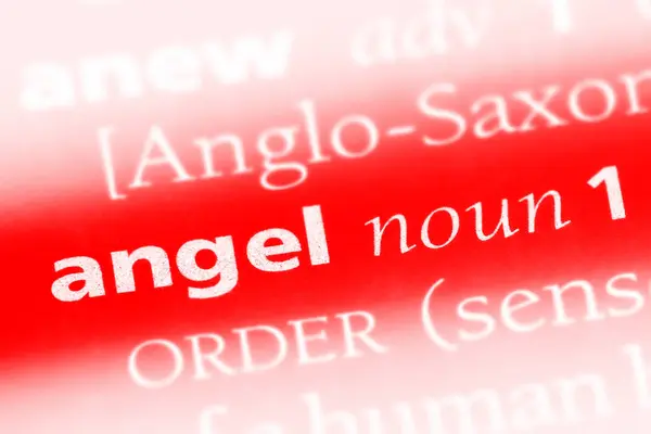 Palabra Ángel Diccionario Concepto Ángel — Foto de Stock