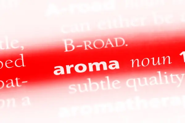 Aroma Woord Een Woordenboek Aroma Concept — Stockfoto