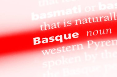 Bask Word'de bir sözlük. Bask kavramı.