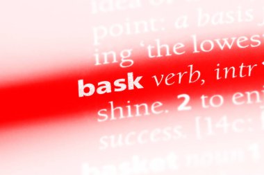 bir sözlüğü'ndeki sözcüğü güneşlenmek. kavram güneşlenmek.