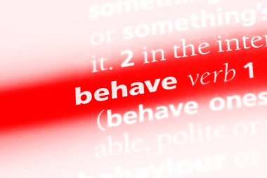 davranır Sözlükteki kelime. kavram davranır.