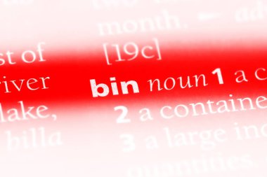 bir sözlüğü'ndeki bin sözcüğü. depo gözü kavramı.