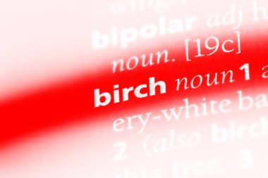 bir sözlüğü'ndeki sözcüğü huş ağacı. huş ağacı kavramı.