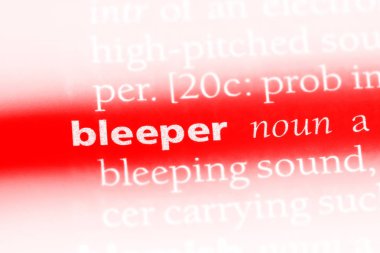 bleeper sözcük sözlüğe. bleeper kavramı.