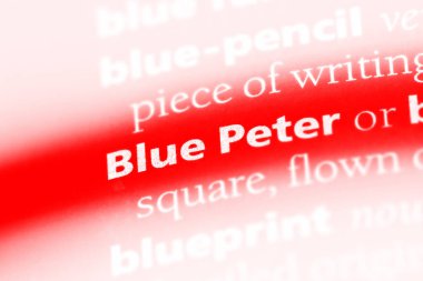 Blue Peter Word'de bir sözlük. Blue Peter kavramı.