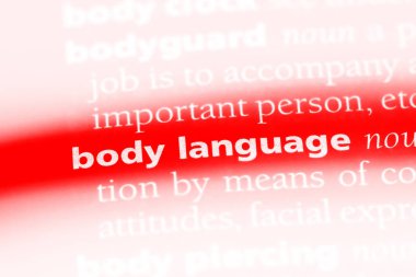 beden dili Word'de bir sözlük. beden dili kavramı.