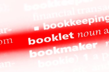 Kitapçık Word'de bir sözlük. Kitapçık kavramı.