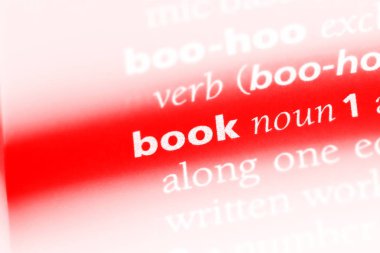 kitap Word'de bir sözlük. kavramı kitap.