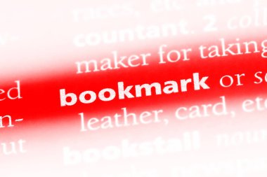 yer işareti Word'de bir sözlük. yer işareti kavramı.