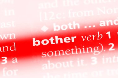 bir sözlüğü'ndeki sözcüğü rahatsız. kavram rahatsız.