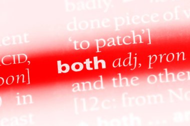 her ikisi de bir sözlükte kelime. Her iki kavramı.