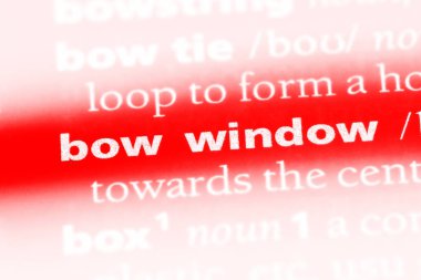 yay pencere Word'de bir sözlük. yay pencere kavramı.