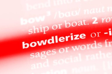 bir sözlüğü'ndeki sözcüğü bowdlerize. kavram bowdlerize.