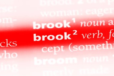 bir sözlüğü'ndeki sözcüğü tahammül. Brook kavramı.