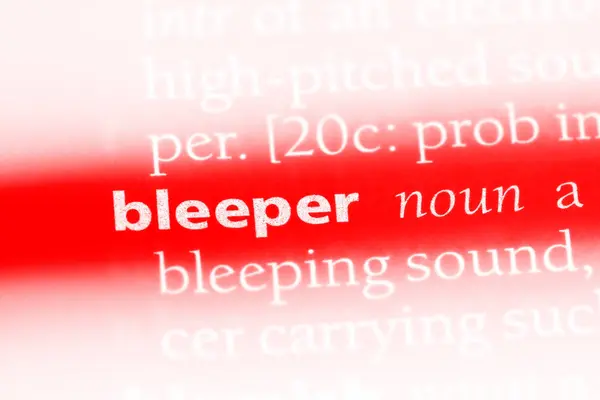 사전에 단어를 Bleeper입니다 Bleeper — 스톡 사진