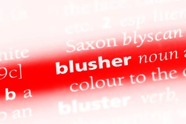 Blusher Word Dictionary Blusher Concept — Stock Photo, Image