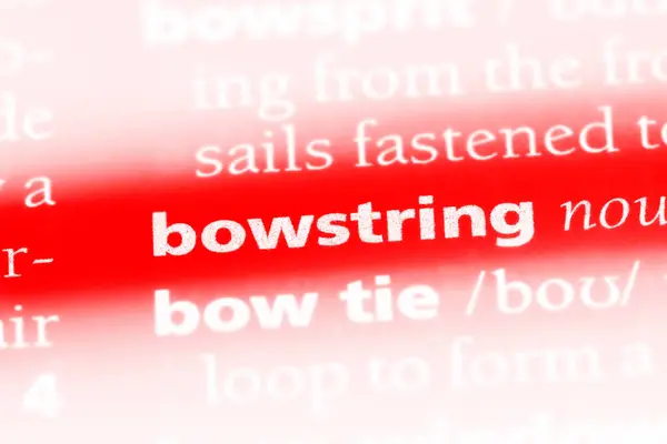 Bowstring Word Dictionary Bowstring Concept — Stock Photo, Image