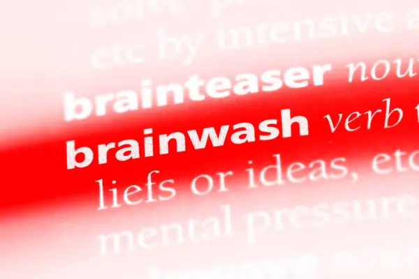 Πλύση Εγκεφάλου Λέξη Ένα Λεξικό Πλύση Εγκεφάλου Έννοια — Φωτογραφία Αρχείου