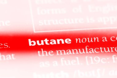 bütan Word'de bir sözlük. bütan kavramı.