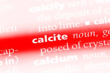 kalsit Word'de bir sözlük. kalsit kavramı.