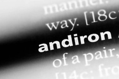 andiron sözcük sözlüğe. andiron kavramı.