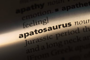 bir sözlüğü'ndeki apatosaurus sözcüğü. apatosaurus kavramı.