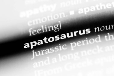 bir sözlüğü'ndeki apatosaurus sözcüğü. apatosaurus kavramı.