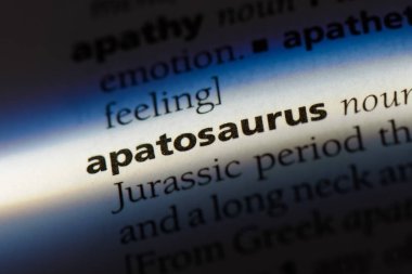 bir sözlüğü'ndeki apatosaurus sözcüğü. apatosaurus kavramı.
