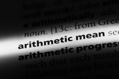 aritmetik ortalama sözcük sözlüğe. aritmetik ortalama kavramı.