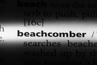 Beachcomber Word'de bir sözlük. concept Beachcomber.