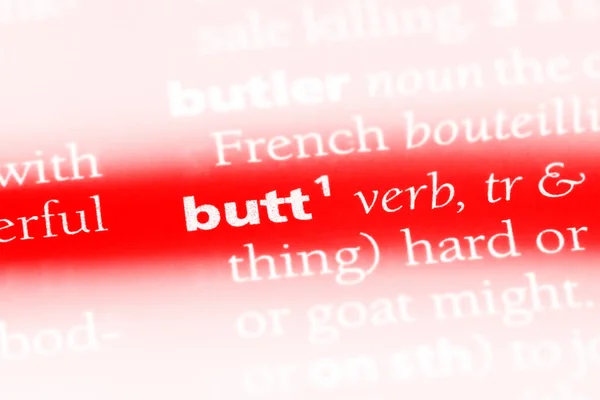 Butt Word Dictionary Butt Concept — Stockfoto