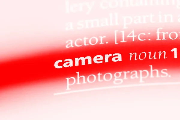 Camera Word Dictionary Camera Concept — Stock Photo, Image