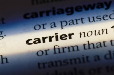 taşıyıcı Word'de bir sözlük. taşıyıcı kavramı