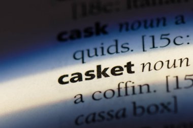 bir sözlüğü'ndeki sözcüğü tabut. tabut kavramı