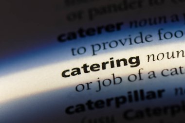bir sözlüğü'ndeki sözcüğü yemek servisi. kavram catering