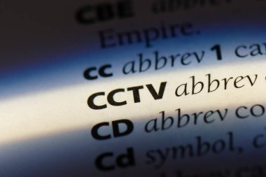 CCTV Word'de bir sözlük. CCTV kavramı