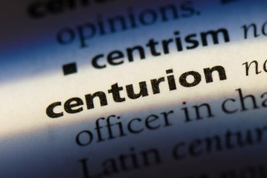 Centurion Word'de bir sözlük. Centurion kavramı