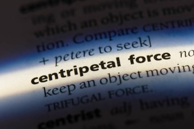 merkezcil kuvvet Word'de bir sözlük. merkezcil kuvvet kavramı