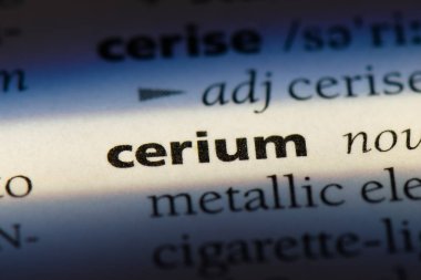 Seryum Word'de bir sözlük. Seryum kavramı