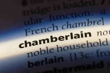 Chamberlain Word'de bir sözlük. Chamberlain kavramı