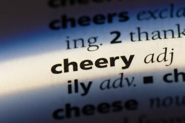 bir sözlük neşeli Word'de. neşeli kavramı