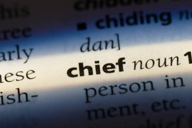 Şef tek kelimeyle bir sözlük. Şef kavramı