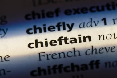 kabile reisi Word'de bir sözlük. kabile reisi kavramı