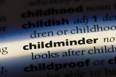 Çocuk bakıcısı Word'de bir sözlük. Çocuk bakıcısı kavramı