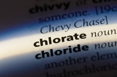 klorat Word'de bir sözlük. klorat kavramı
