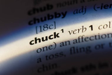 sözcük sözlükte chuck. Chuck kavramı
