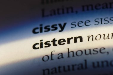 Sarnıç Word'de bir sözlük. Sarnıç kavramı