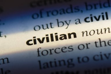 bir sözlüğü'ndeki sivil sözcüğü. sivil kavramı